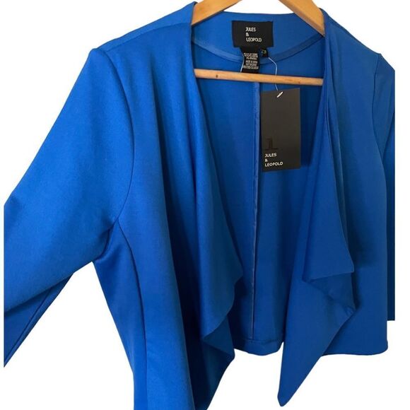 New Electric Blue Open Cardigan - Size Small - Picture 3 of 4